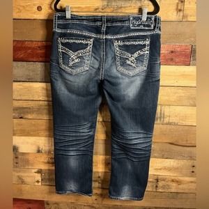 Hydraulic‎ Gramercy Dark Wash Crops Size 12